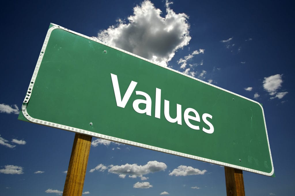 Decisions are easy to make if you are sure of your values