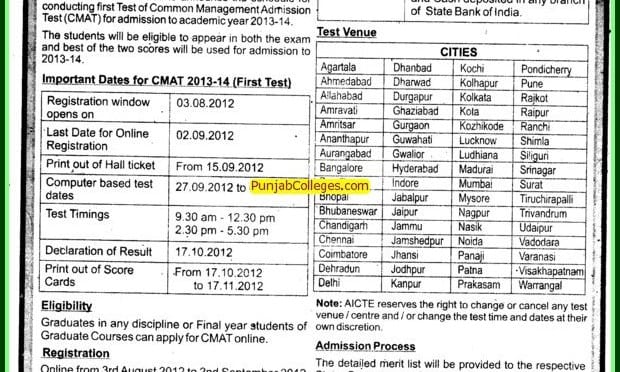 Only one test for MBA entrance from 2013